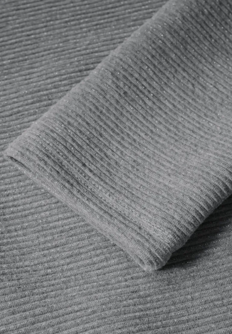 Glitzerndes Ottoman Shirt platinum grey mel.