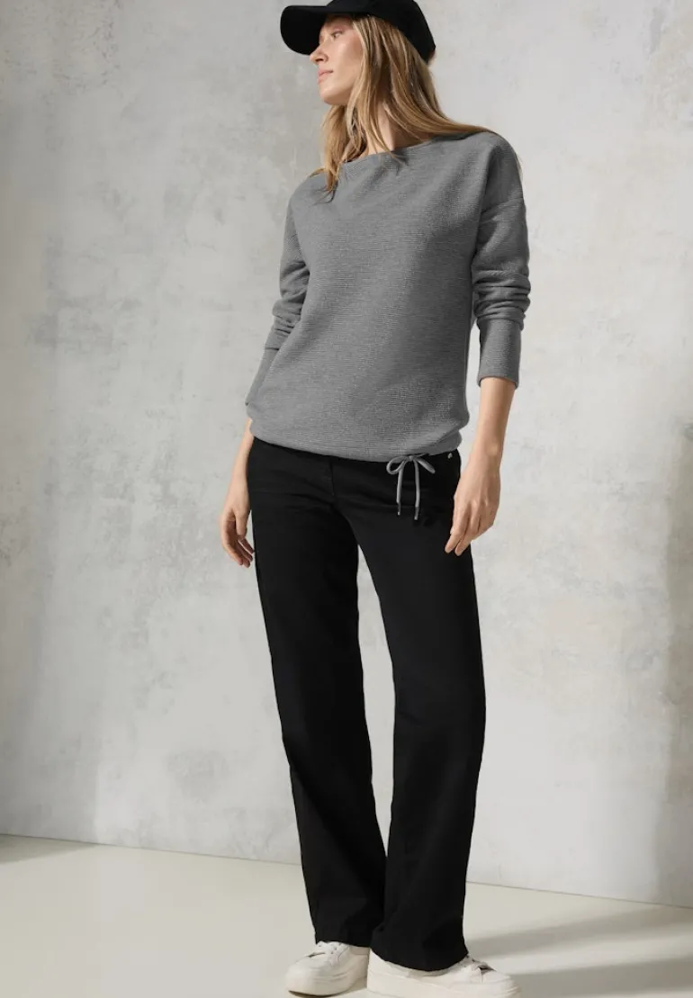 Glitzerndes Ottoman Shirt platinum grey mel.