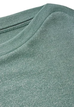 Glitzerndes Shirt glaced salvia green