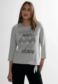 Glitzerprint T-Shirt mineral grey melange