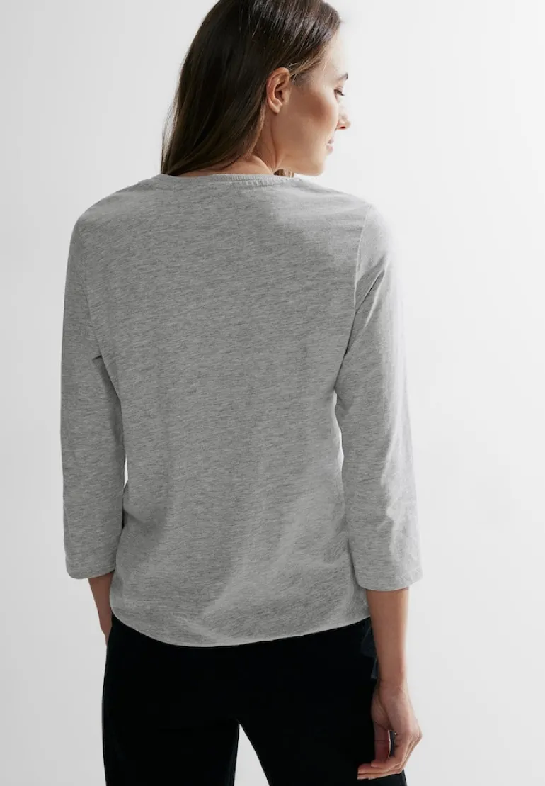 Glitzerprint T-Shirt mineral grey melange