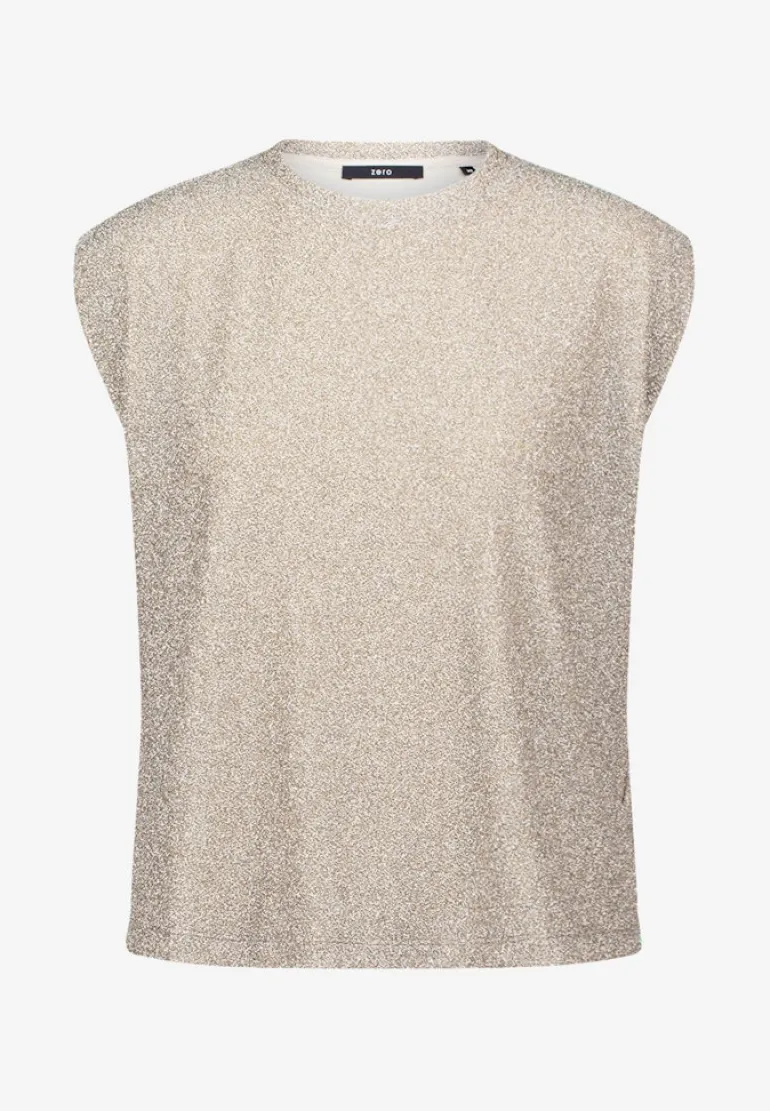 Glitzer-Shirt mit Rundhalsausschnitt french oak