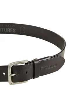 Gürtel aus echtem Leder black