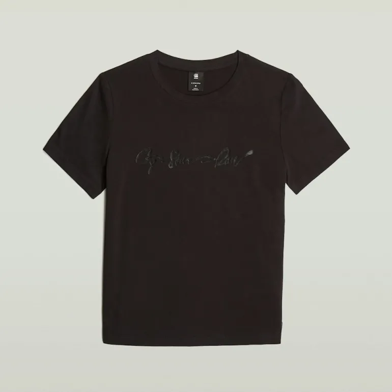 G-script shiny r t wmn dk black