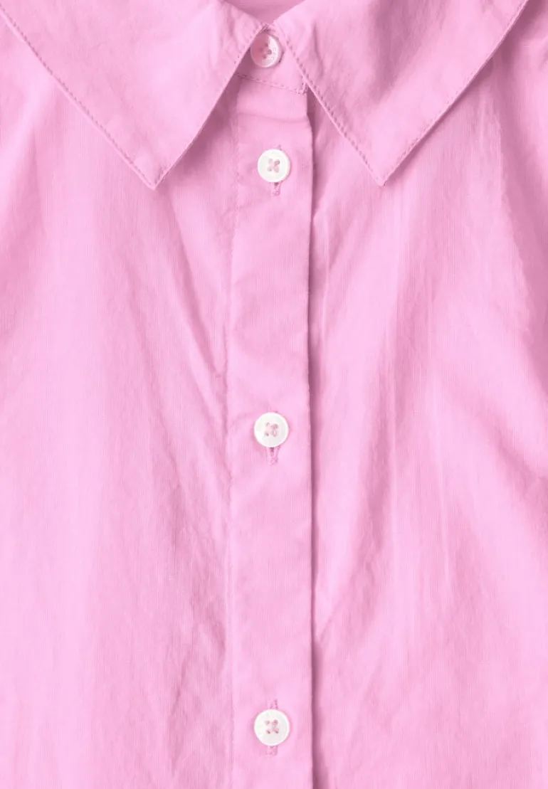 Hemdbluse in Unifarbe cherry blossom pink