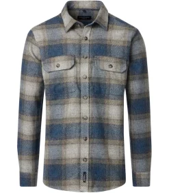 Hemdjacke blau