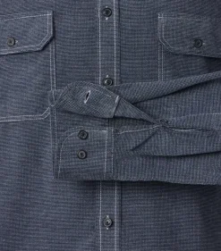 Hemdjacke blau