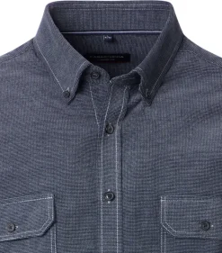 Hemdjacke blau