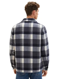 Hemdjacke mit Karomuster blue navy big check