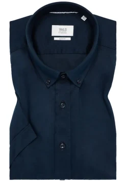 Hemd Jersey Kurzarm dunkelblau