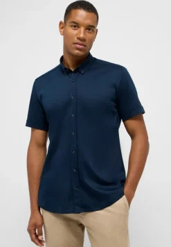 Hemd Jersey Kurzarm dunkelblau