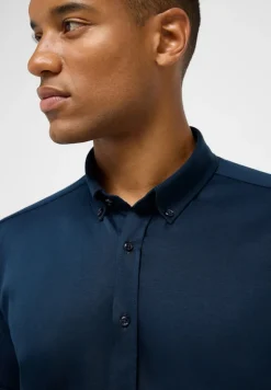 Hemd Jersey Kurzarm dunkelblau