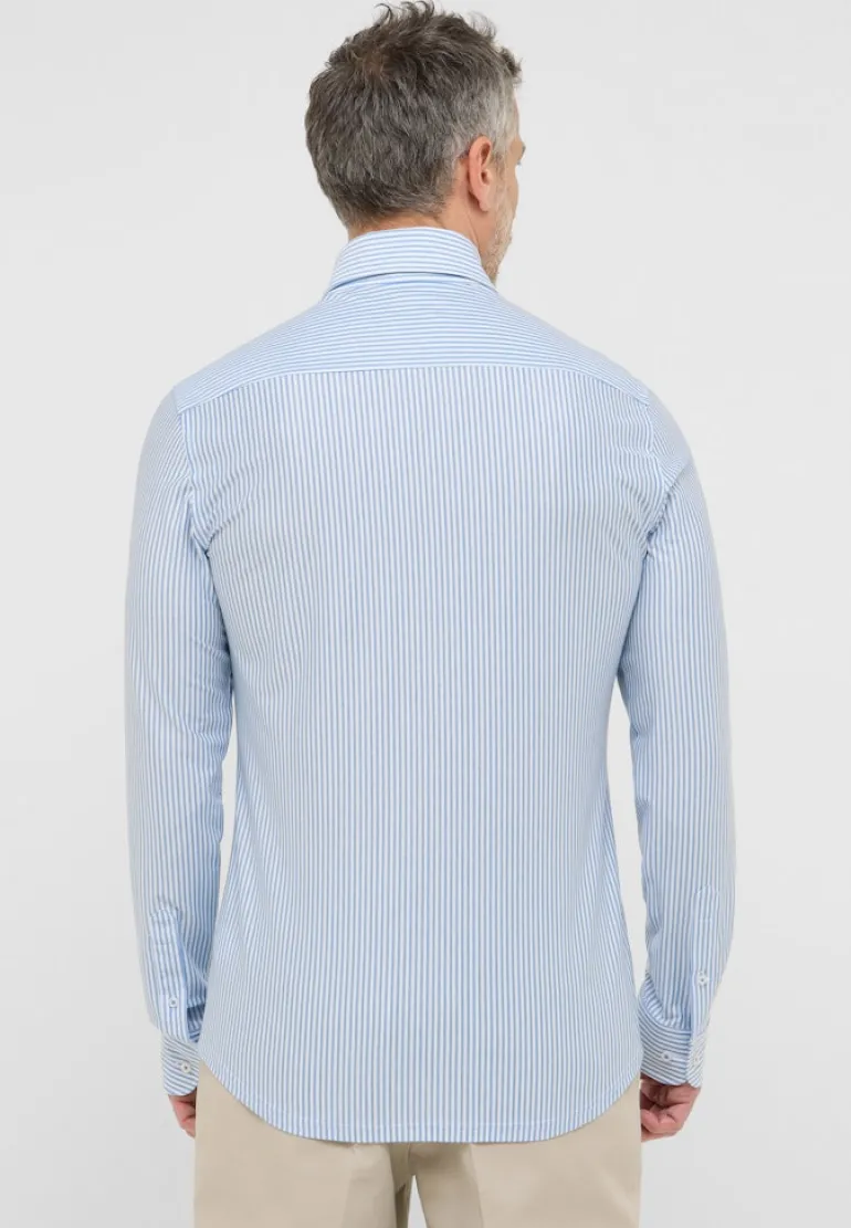 Hemd Jersey Langarm blau