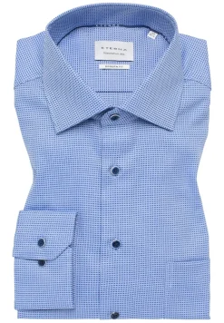 Hemd Langarm blau