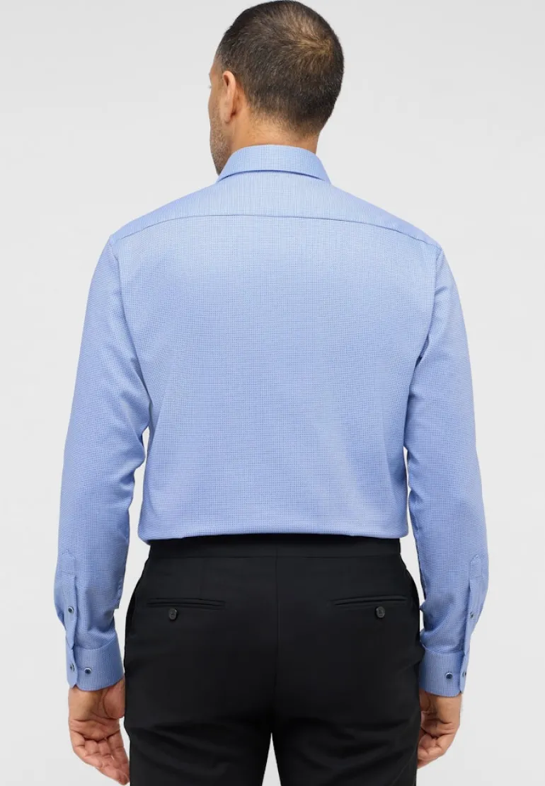 Hemd Langarm blau