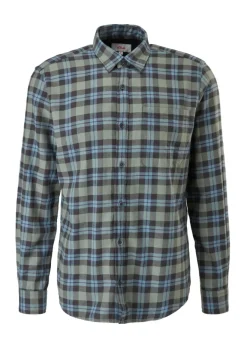 Hemd langarm blau