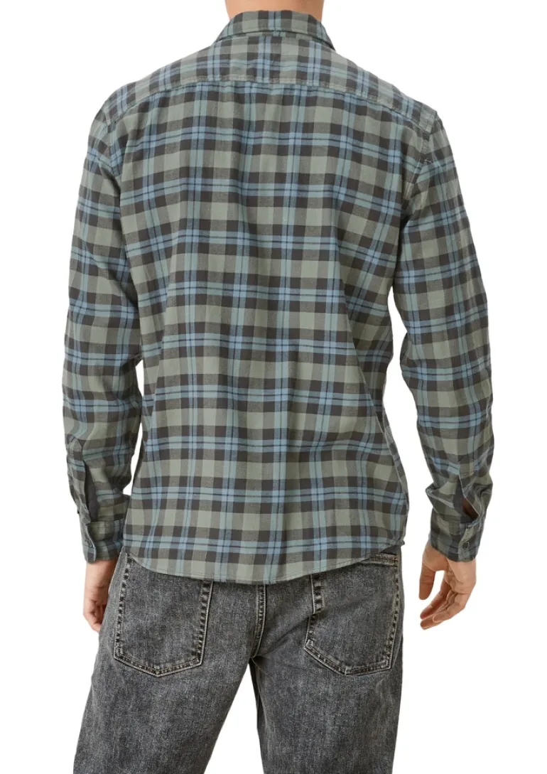 Hemd langarm blau