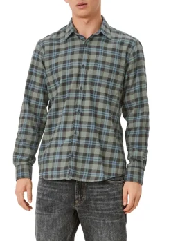Hemd langarm blau