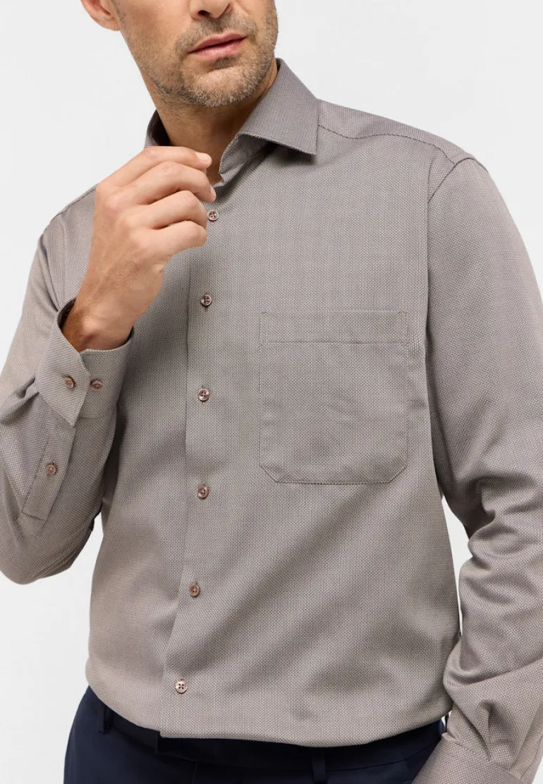Hemd Langarm cognac