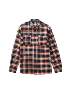 Hemd mit Karomuster navy colorful check