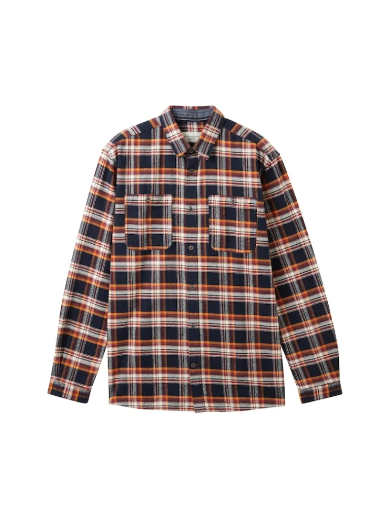 Hemd mit Karomuster navy colorful check