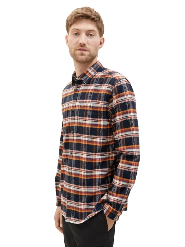 Hemd mit Karomuster navy colorful check