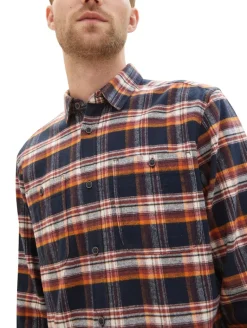 Hemd mit Karomuster navy colorful check