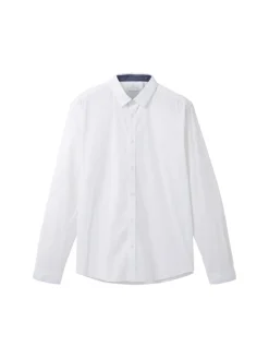 Hemd mit Kentkragen white