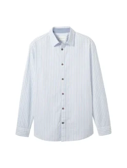 Hemd mit Streifenmuster blue white dobby stripe