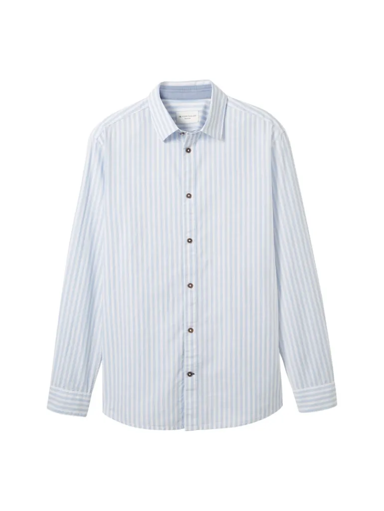 Hemd mit Streifenmuster blue white dobby stripe