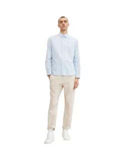 Hemd mit Struktur light blue white structure