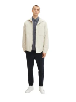 Hemd mit Struktur navy white structure