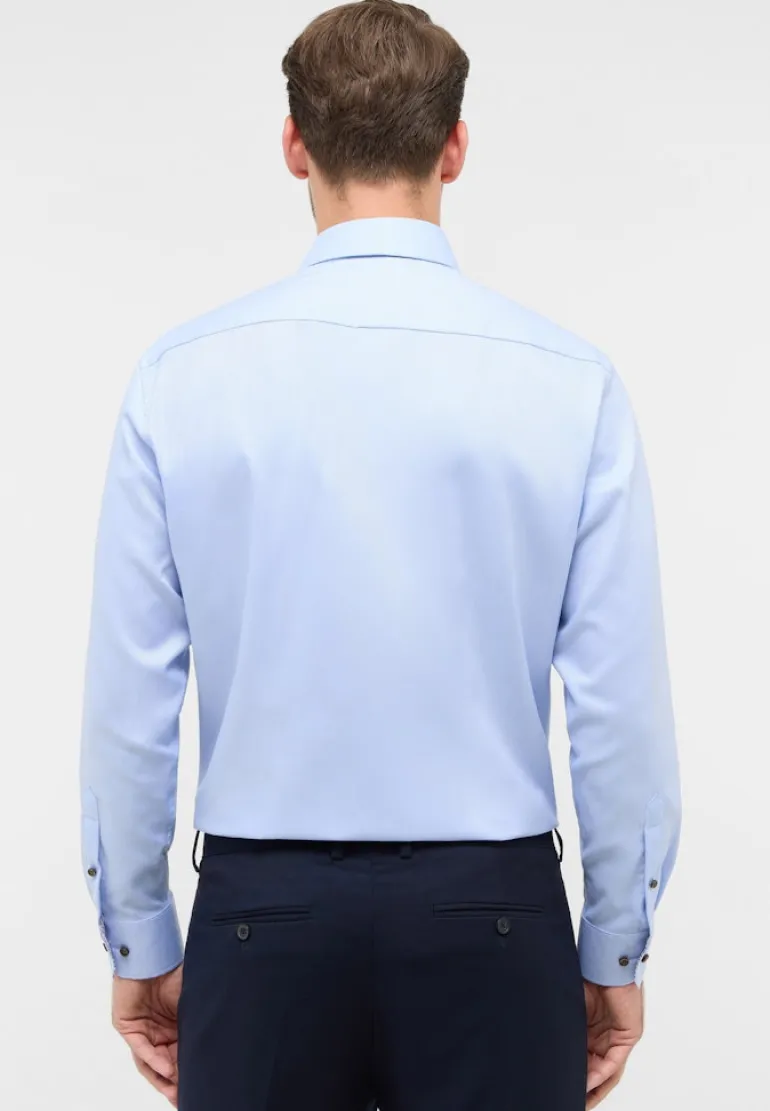 Hemd Natté Langarm hellblau