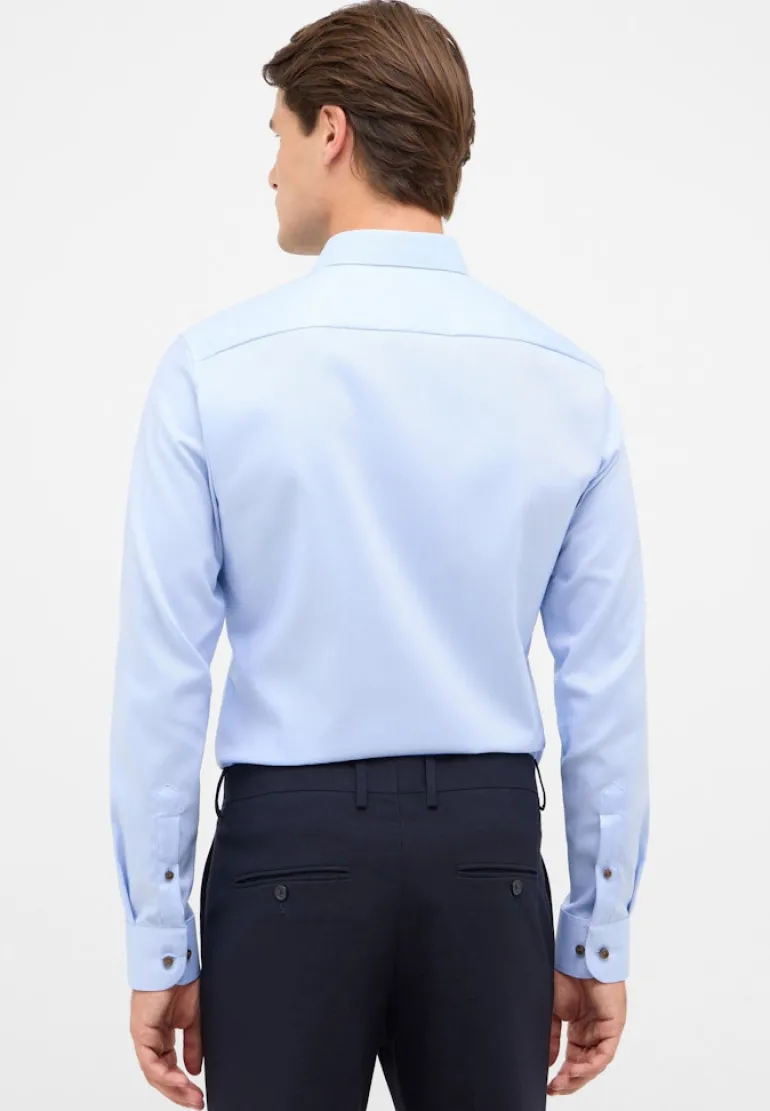 Hemd Natté Langarm hellblau
