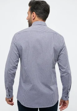 Hemd Popeline Langarm navy