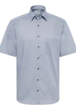 Hemd Twill Kurzarm blau