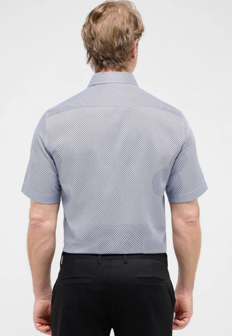 Hemd Twill Kurzarm blau