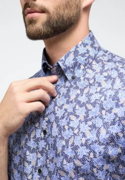 Hemd Twill Kurzarm blau
