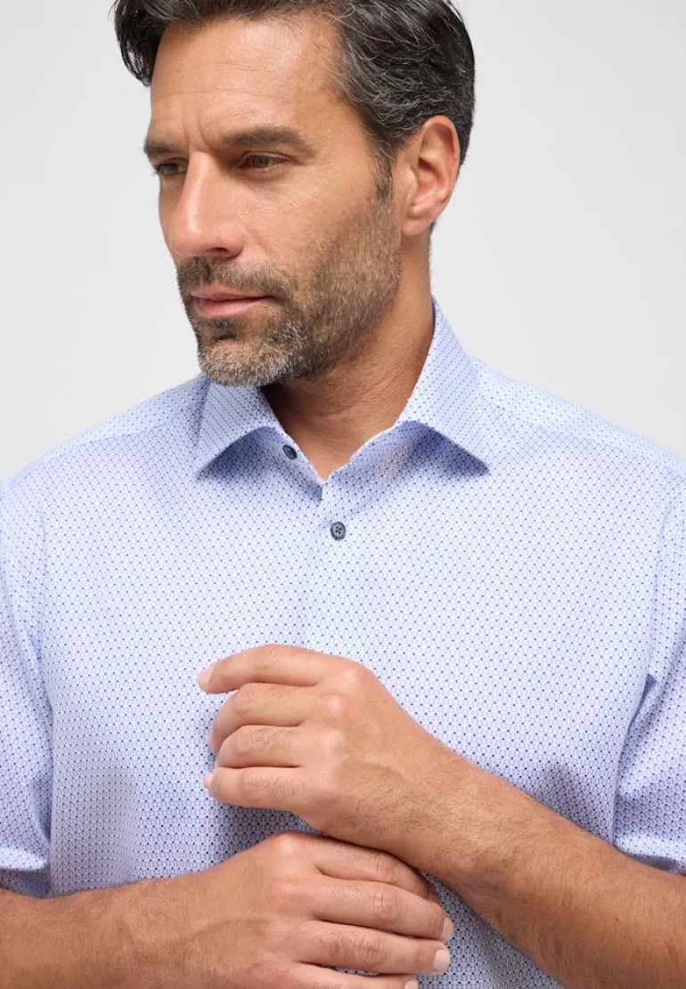 Hemd Twill Kurzarm hellblau