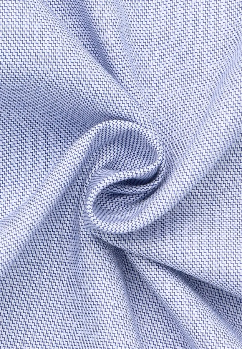 Hemd Twill Kurzarm mittelblau