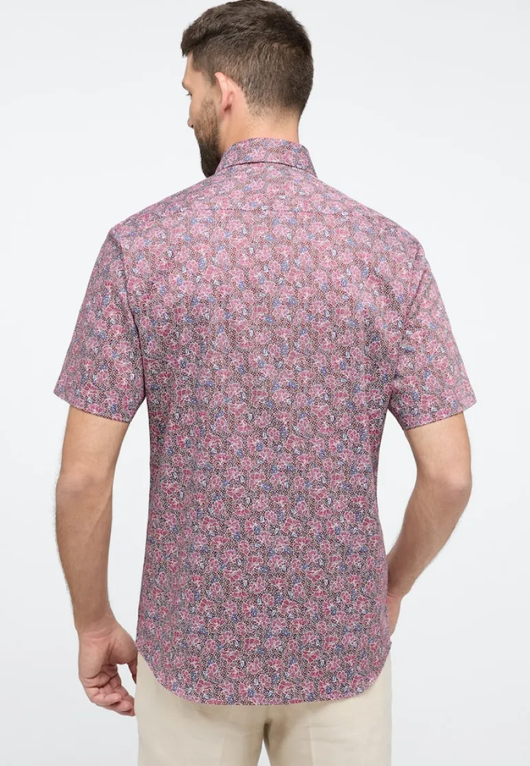 Hemd Twill Kurzarm rot