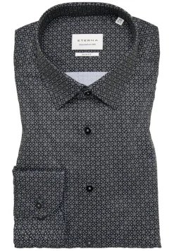 Hemd Twill Langarm anthrazit