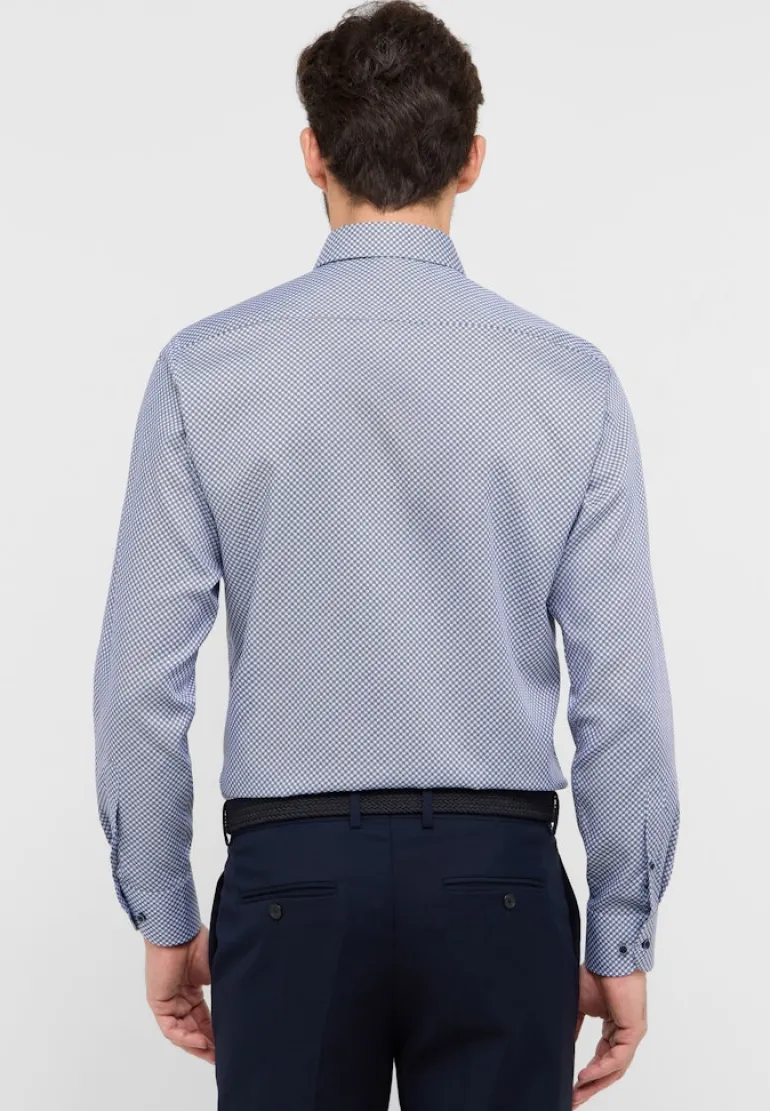 Hemd Twill Langarm blau
