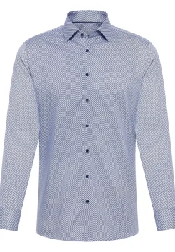 Hemd Twill Langarm blau