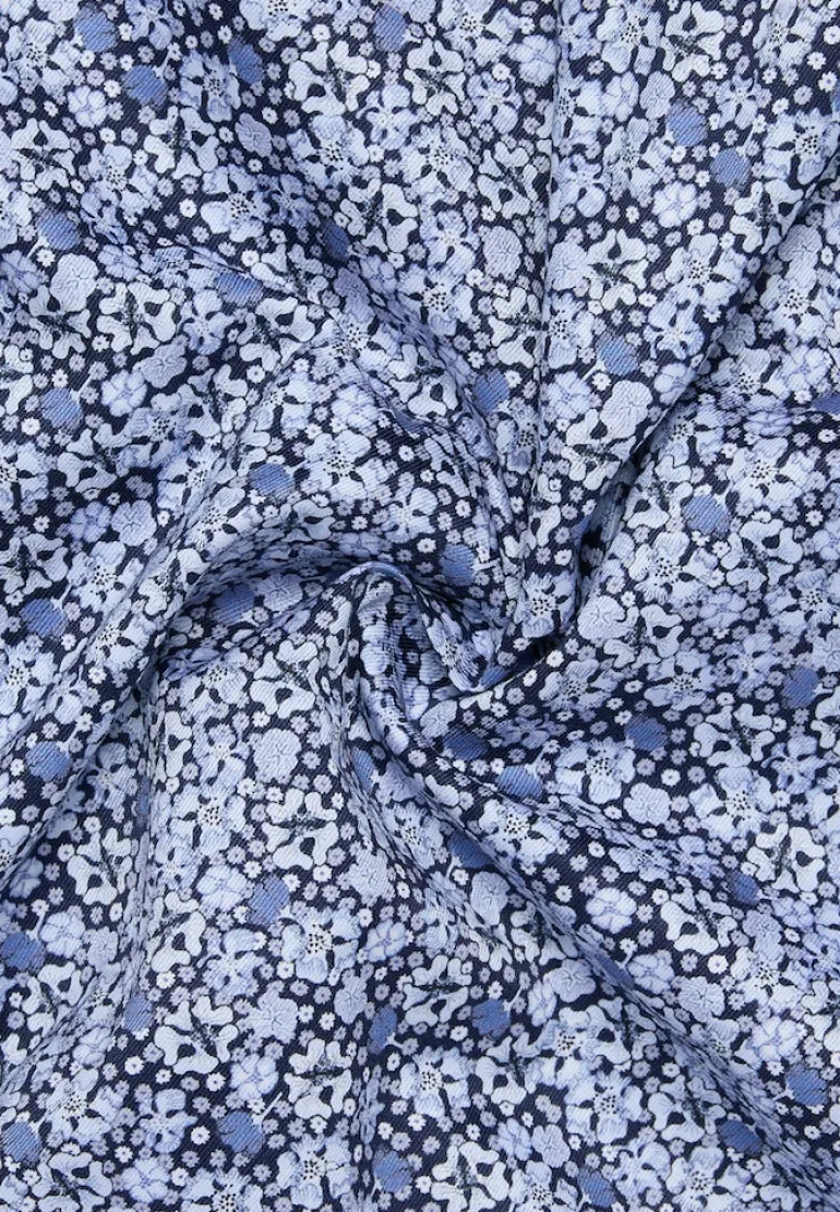 Hemd Twill Langarm blau