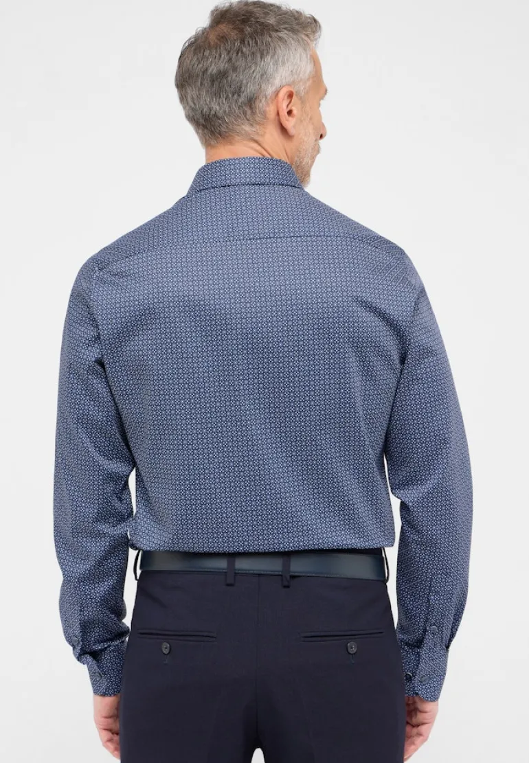 Hemd Twill Langarm dunkelblau