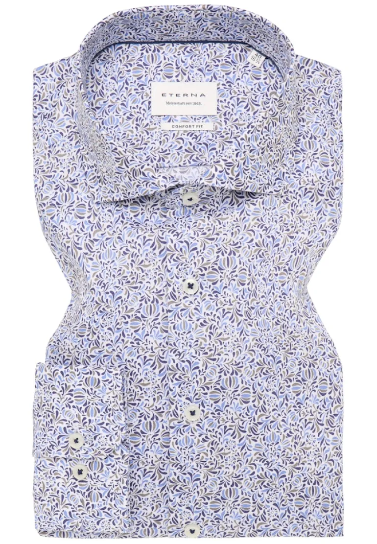 Hemd Twill Langarm hellblau