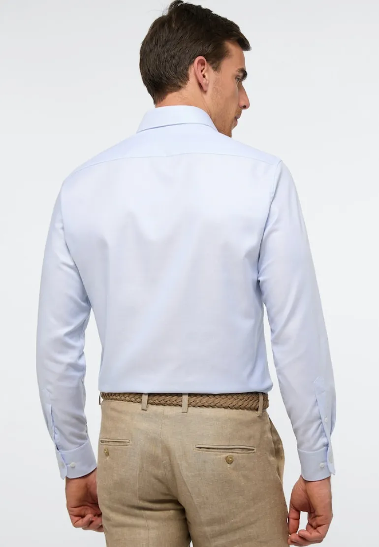 Hemd Twill Langarm hellblau