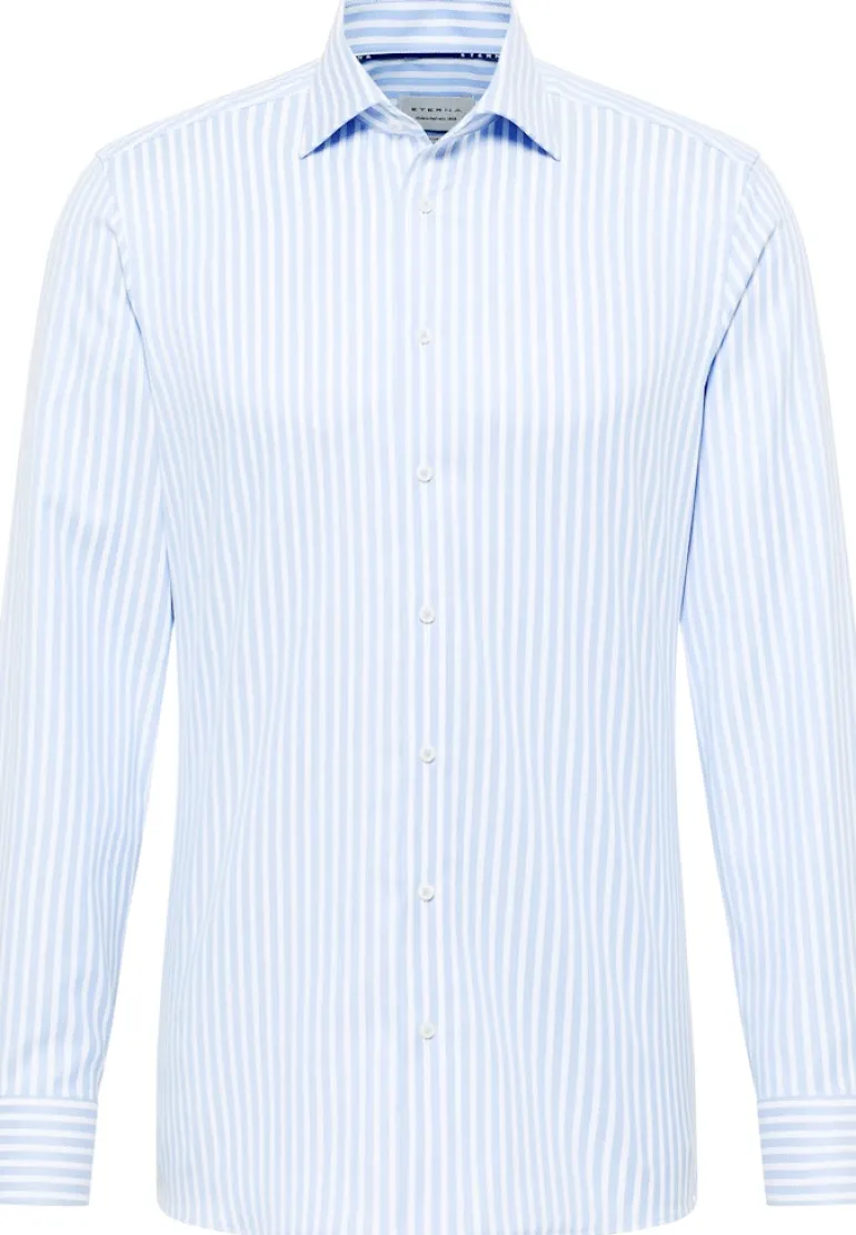 Hemd Twill Langarm hellblau