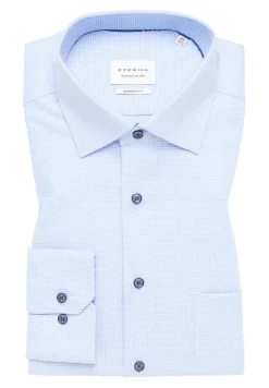 Hemd Twill Langarm hellblau